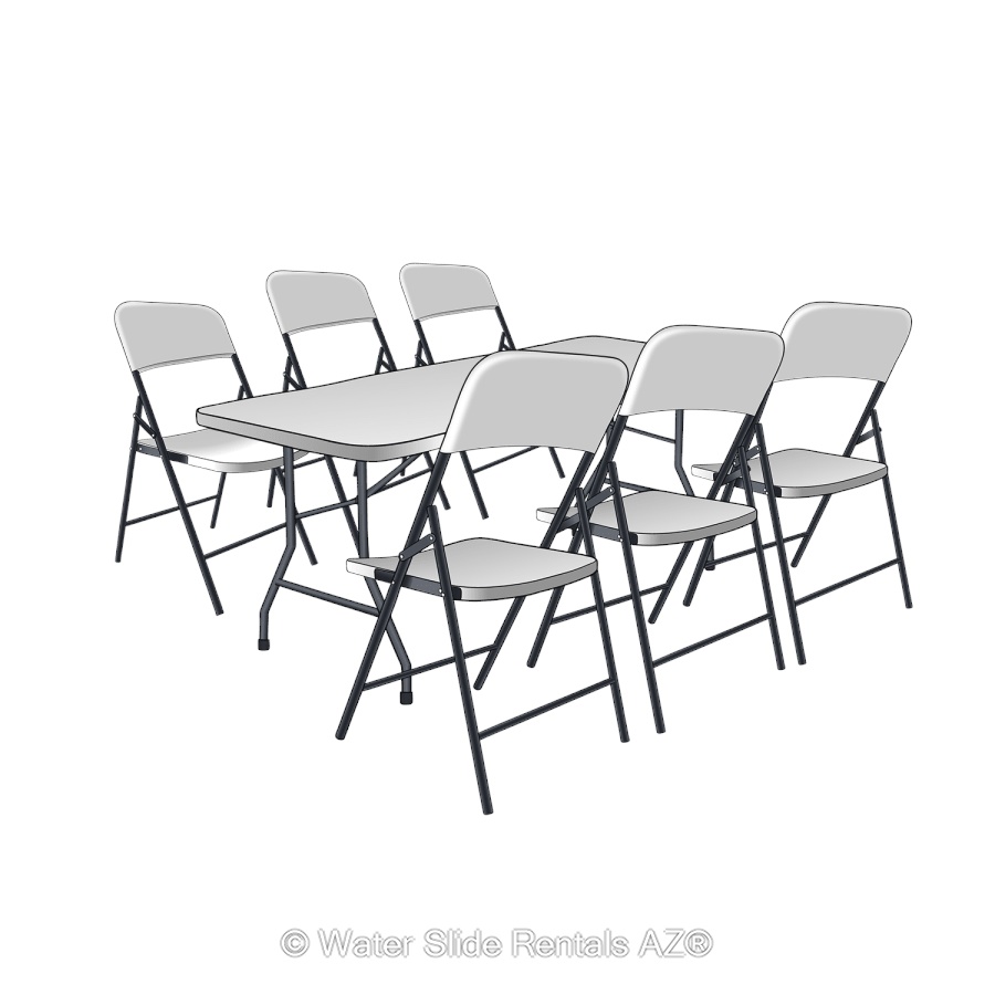 6ft table rentals. Affordable tables for rent in Phoenix, AZ